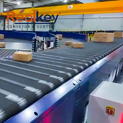 High Efficiency Narrow Belt Sorter Low Maintenance Automated Parcel Sorting For Warehouses