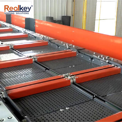 Intelligenter automatisierter Split-Tray-Sorter, SPS-Computersteuerung, WMS-Integration, automatisierte Paketweiterleitung