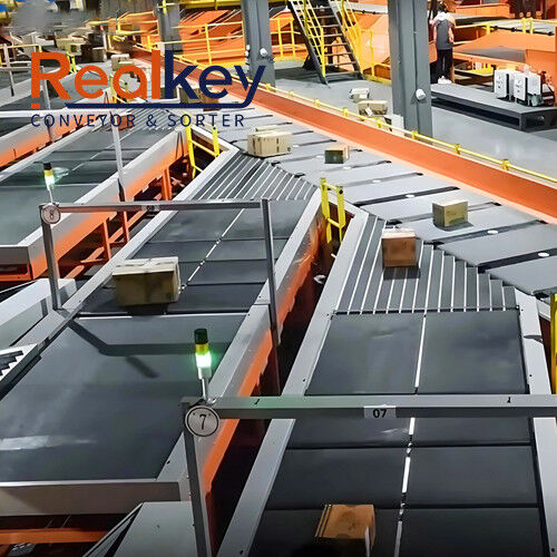 Reliable Conveyor Sorting System Parcel Sorting Equipment Flexible Fire ...