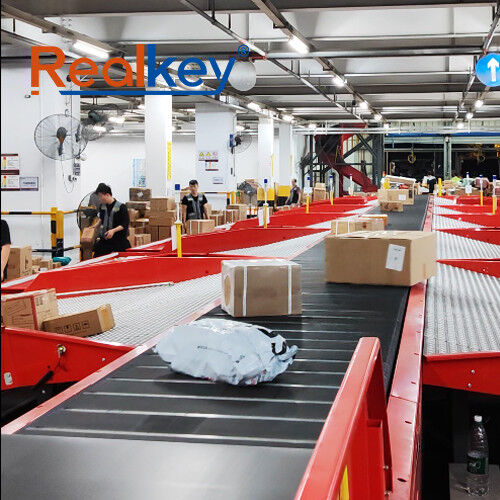 High Accuracy Reliable Conveyor Line Sorting System Package Sorting ...