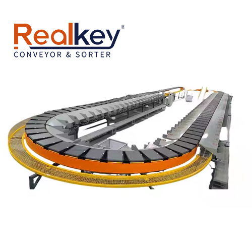 Automatic Cross Belt Sorter Flexible High Performance For Express Logistics