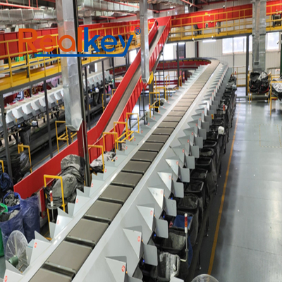 calidad Industria de la confección Sistema de clasificación de cinturón cruzado Precisión de clasificación Hasta el 99,99% fábrica