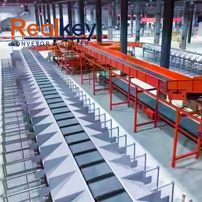 Good price Automatic Cross Belt Sorter Space Saving With Low Energy Comsumption online