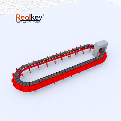 Goede prijs Hoge precisie Tilt Tray Sorter met 99,99% nauwkeurigheid en 7200-10800 P/h capaciteit voor efficiënt sorteren online