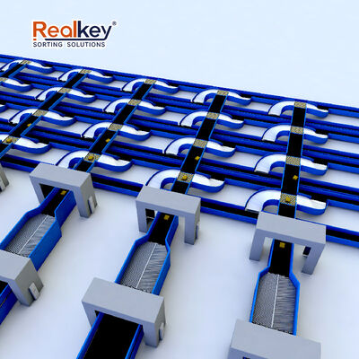 Bom preço Sortador de rodas giratórias de alta velocidade com 60 ~ 150m / min Velocidade ajustável e capacidade de carga de 50 kg para desvio rápido de 0,24s on-line