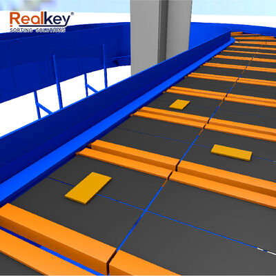 Guter Preis Realkey STS-500D Split Tray Sorter mit 99,99% Genauigkeit und 11.520-21.600 PPH für High-Throughput Paketsortierung Online