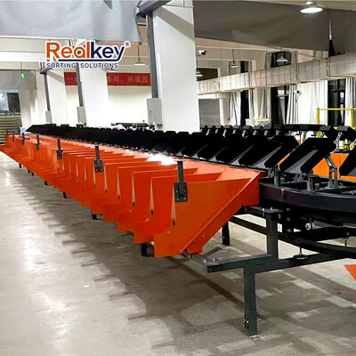 Giá tốt Máy sắp xếp khay nghiêng tốc độ cao với độ chính xác 99,99% và kích thước khay tùy chỉnh để sắp xếp bưu kiện tự động trực tuyến
