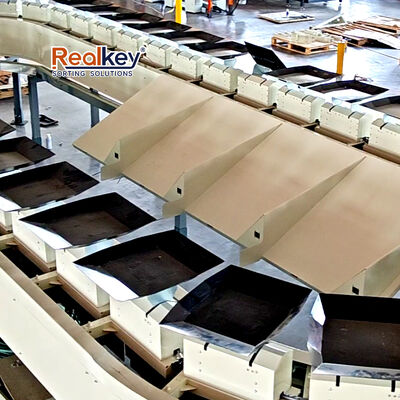 Un buon prezzo. Sortitore a vassoia inclinata ad alta capacità 7200-10800p/h con controllo PLC e integrazione WMS per la selezione automatica in linea